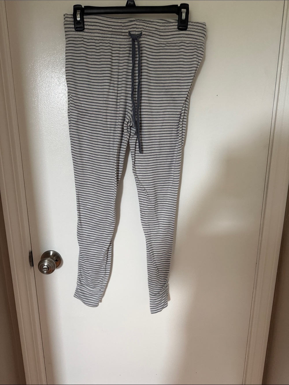 Striped Lounge Panty - Gray/White